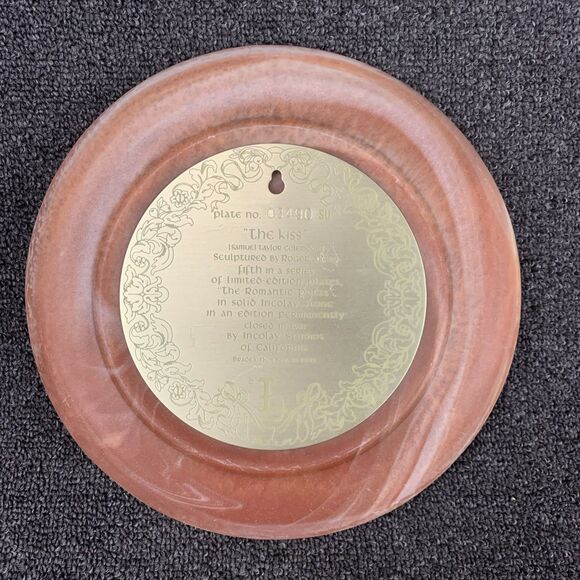 Vintage Incolay Studios Stone Plates The Romantic Poets Series Lot of 3 - Picture 16 of 16